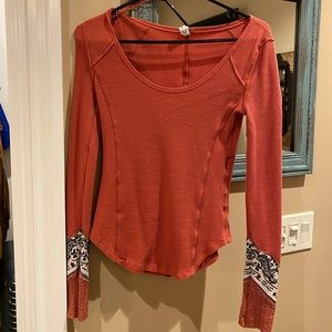 Free people long sleeve shirt